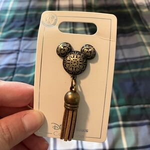 Disney Parks Mickey Mouse Pin with Tassel